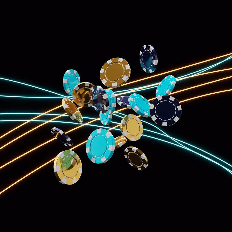 Rainbet Casino roulette wheel surrounded by gold coins.